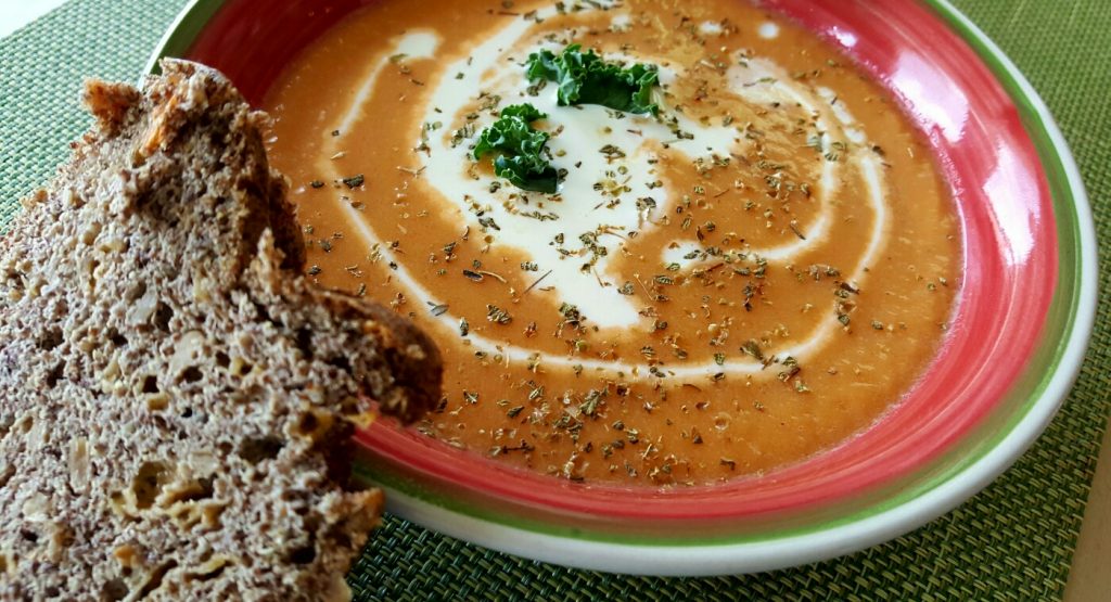 Easy-creamy low carb sweet potato soup