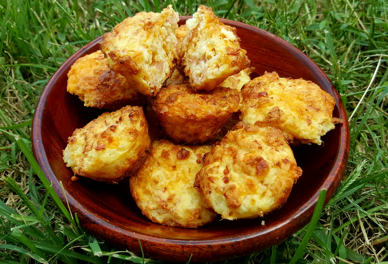 A magical low carb savory cottage cheese muffin